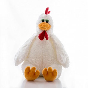 Игрушка мягкая - Петушок белый, 45 см. (Aurora, 10-300)